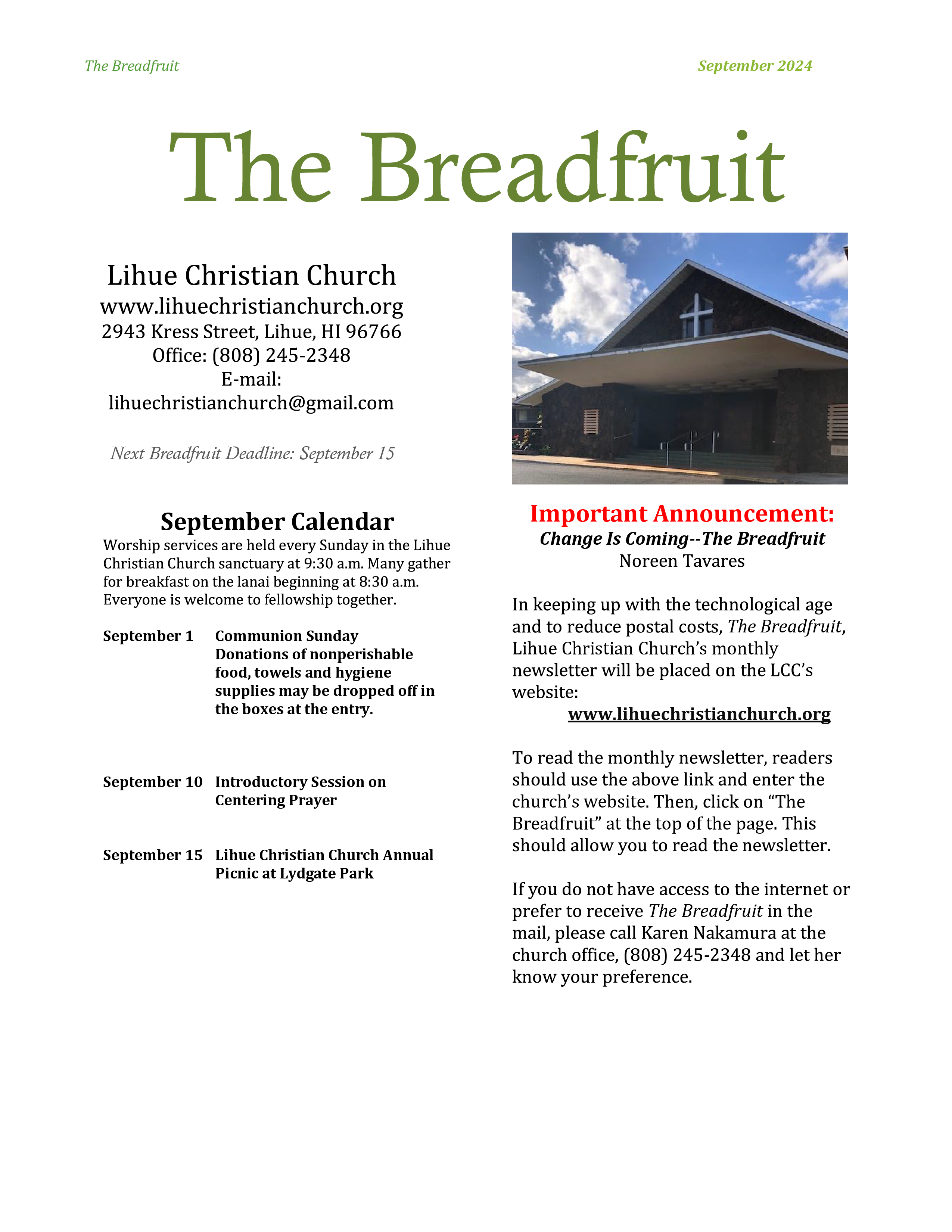 The Breadfruit September 2024 page 1